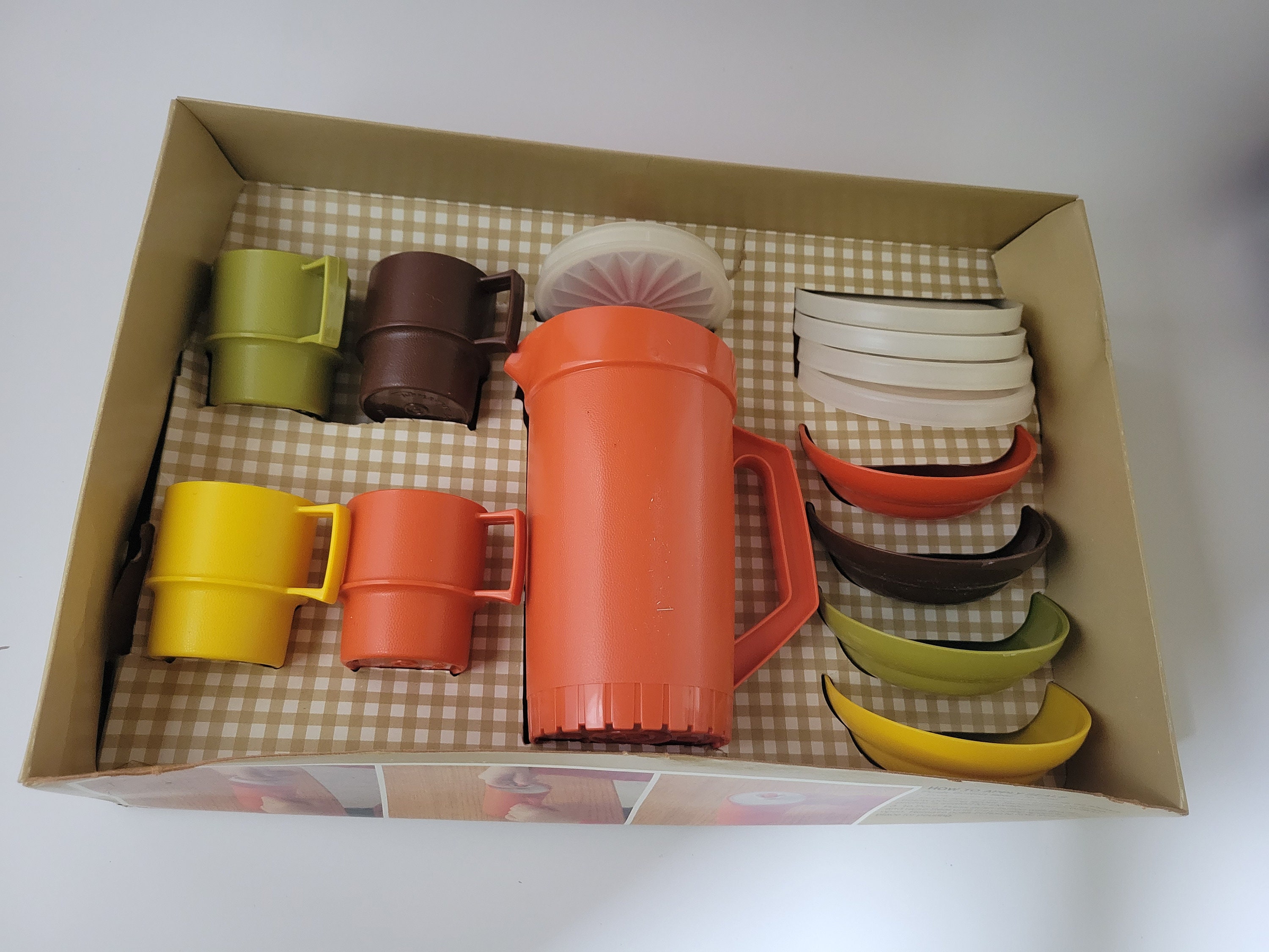 Vintage Kids MINIATURE Tupperware Pitcher Cups & Bowls Etsy