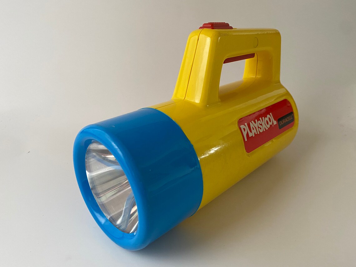 Vintage 1986 Playskool Toy Flashlight Color Changing Lens Etsy