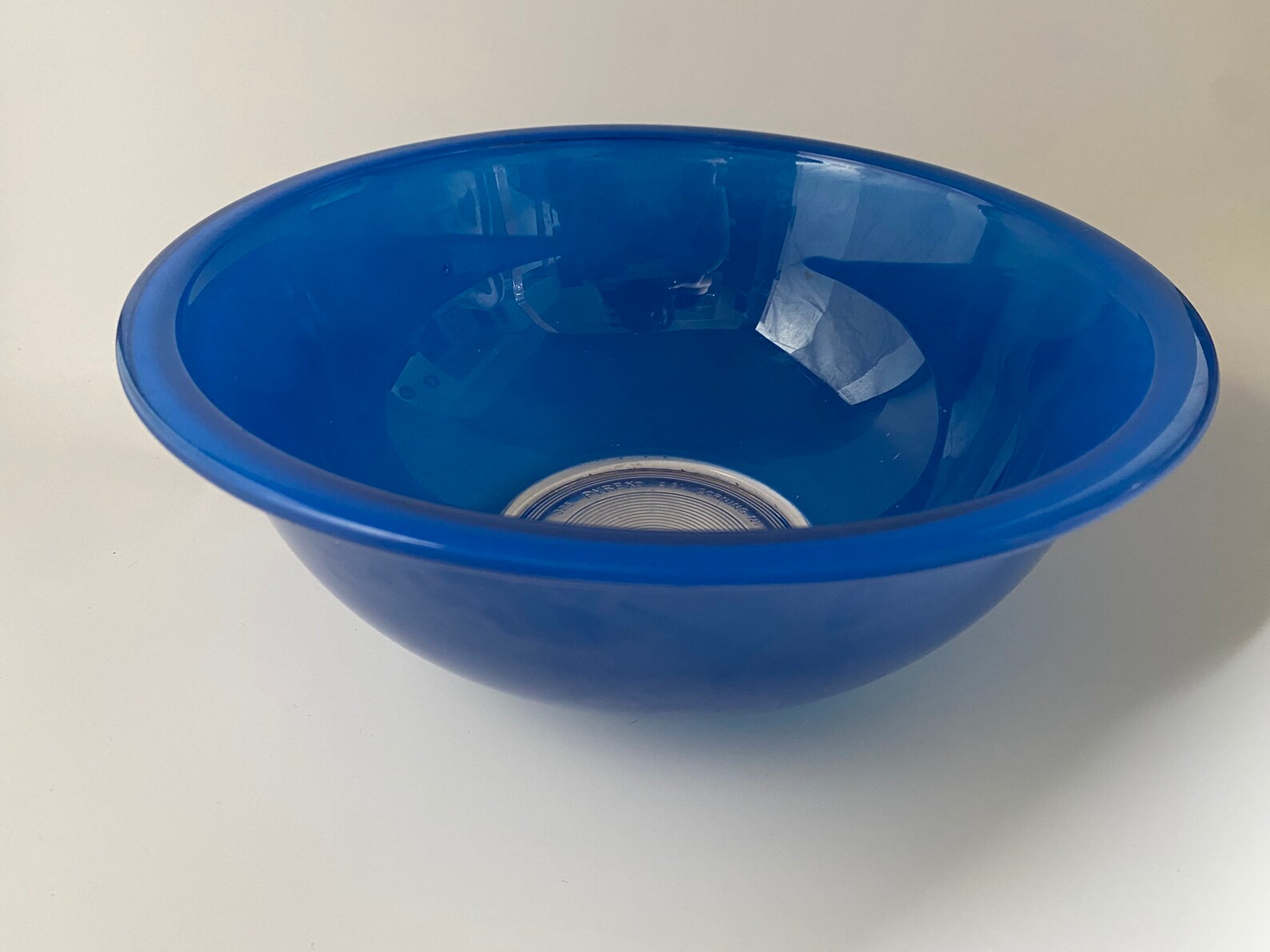Vintage Pyrex 325 Blue Nesting / Mixing Bowl with lip with Etsy