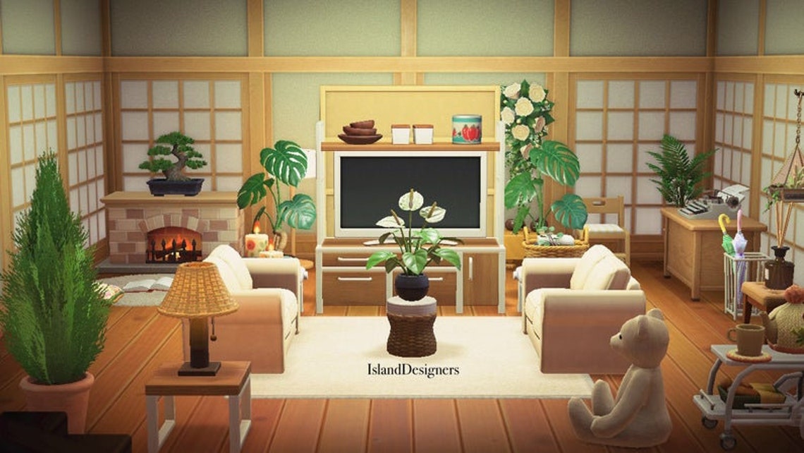 ACNH items and sets. Super cute shoji lounge room Set Etsy