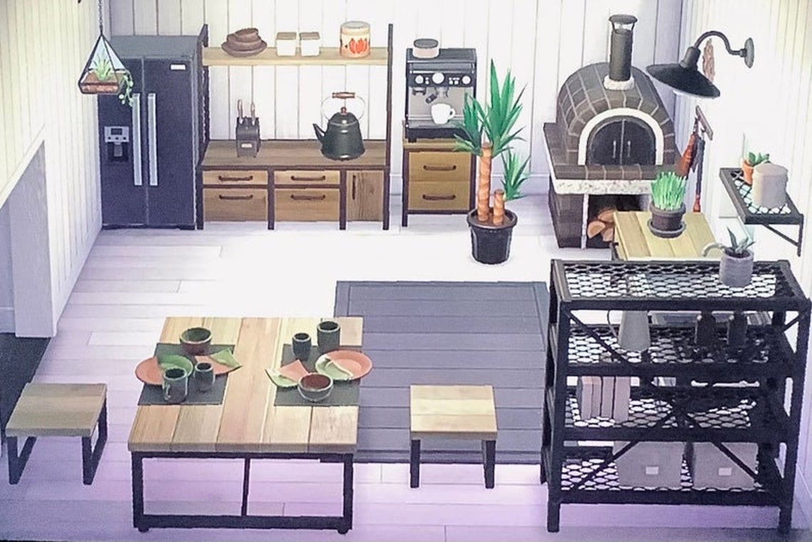 ACNH items and sets Beautiful simple kitchen Set Cheapest Etsy