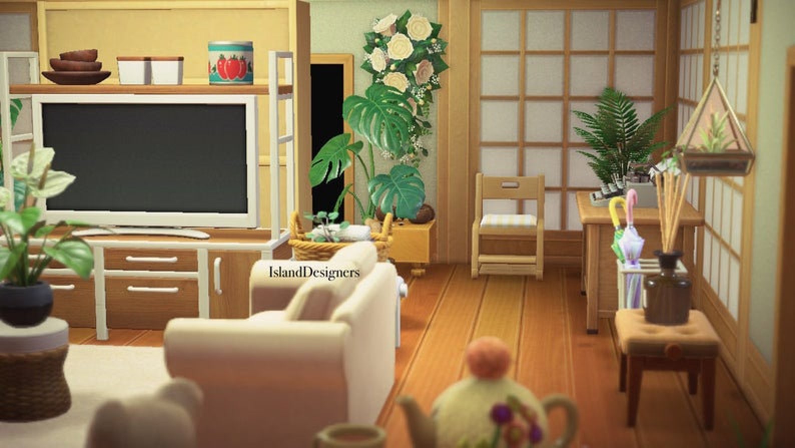 ACNH items and sets. Super cute shoji lounge room Set Etsy