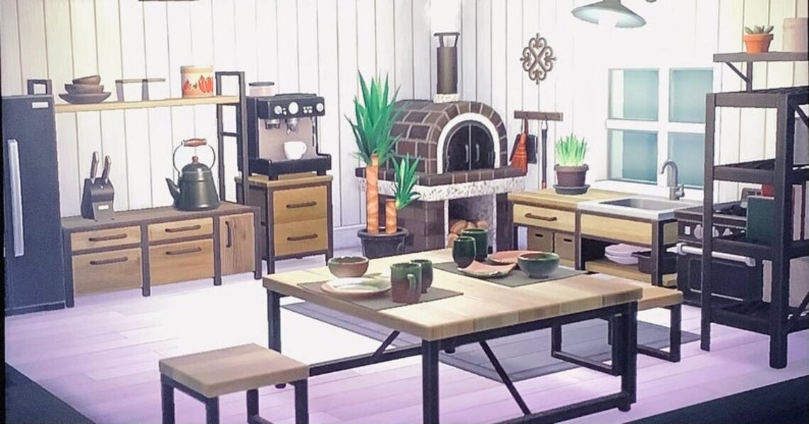 ACNH items and sets Beautiful simple kitchen Set Cheapest Etsy