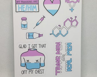 Transgender Man Sticker Pack