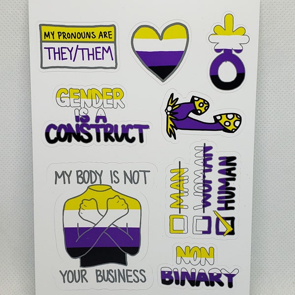 Non-Binary Sticker Pack