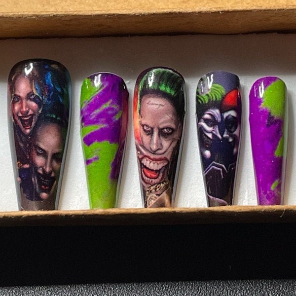 Joker Nails Etsy
