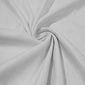 58" Faux Micro Suede Fabric - White - Polyester Micro Suede Fabric for Upholstery / Crafts / Costume Sold By The Yard