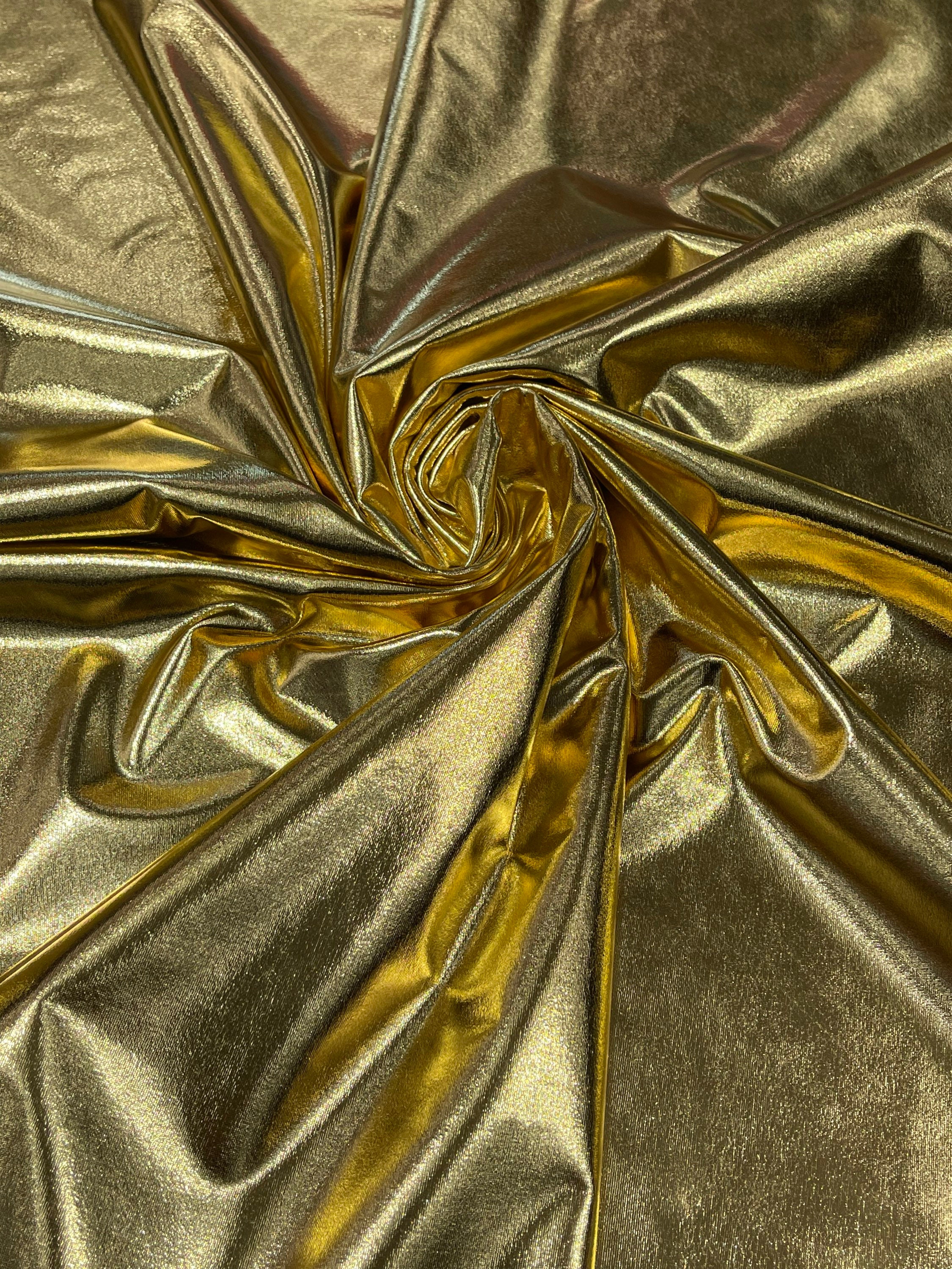 Gold Lame Fabric - by The Yard