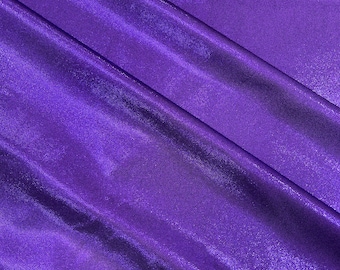 Purple Foggy Foil all over Foil Metallic Spandex Fabric: Stretch Swimwear Costume 60" Wide