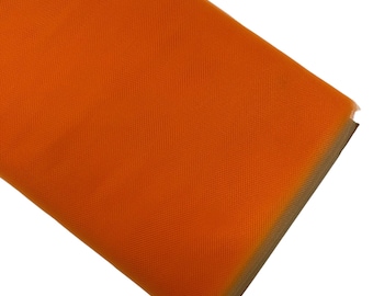 Orange Tulle Fabric Bolt: 54" Wide, 40 Yards - Wedding & Decoration