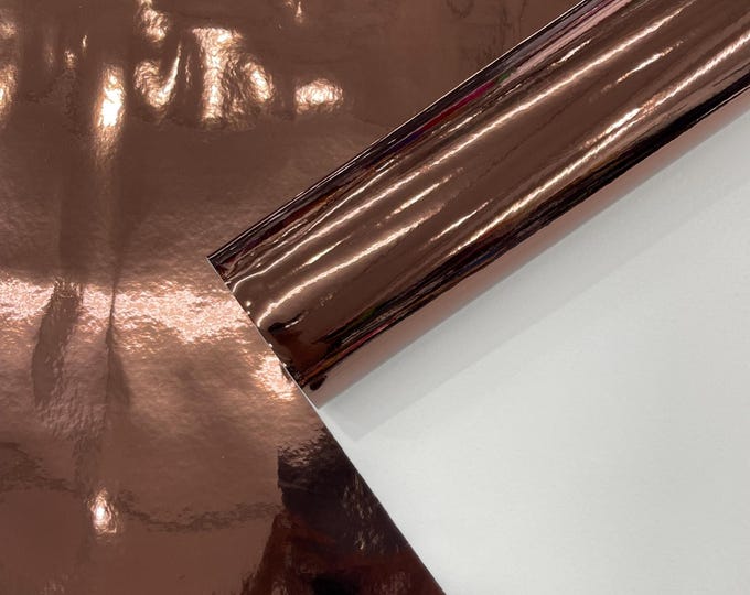 Brown Chrome Mirror Reflective Vinyl Fabric By The Yard, Crafting Fabric Upholstery Vinyl Fabric Chrome Mirror Reflective Vinyl