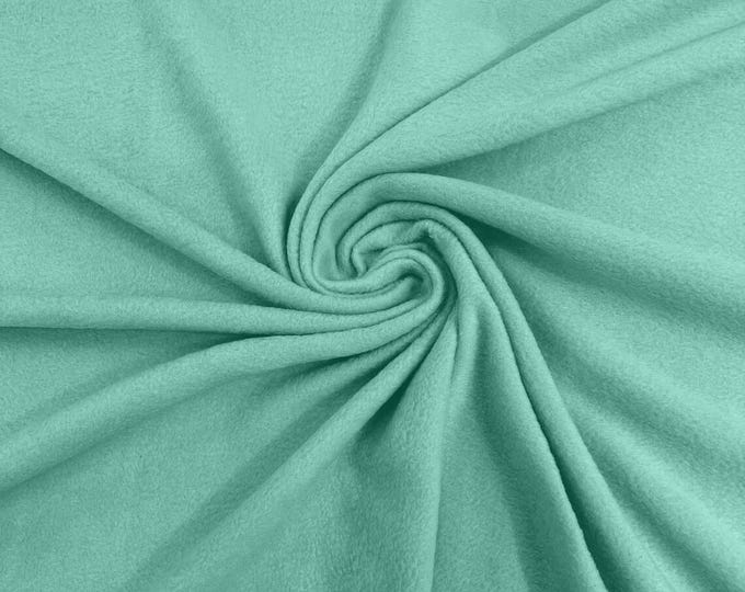 Ice Mint Soft Anti-Pill Polar Fleece Fabric: 60" Wide, Sold by The Yard