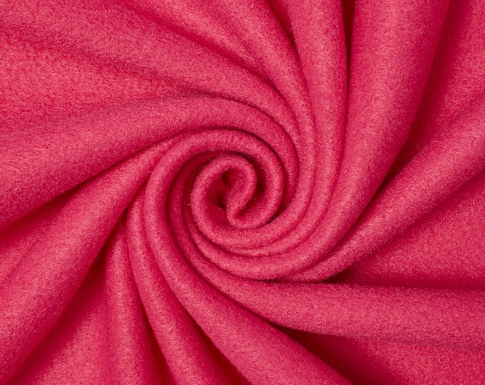 Fuchsia Soft Anti-Pill Polar Fleece Fabric: 60" Wide, Sold by The Yard