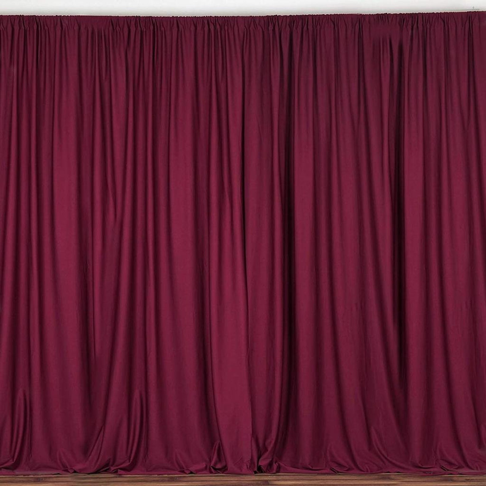 Cranberry 10 Ft Wide 1 PANEL Curtain Polyester Backdrop High - Etsy