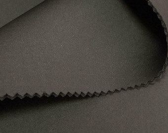 Charcoal Scuba Knit Fabric: Polyester Spandex Blend - Sold By The Yard