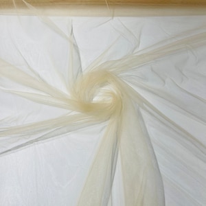 illusion Mesh Fabric | Champagne | 60&quot; Wide, Sold By The Yard