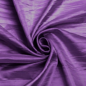 Dark Lavender Crushed Taffeta Fabric - 54 Inch Wide - Sold by The Yard