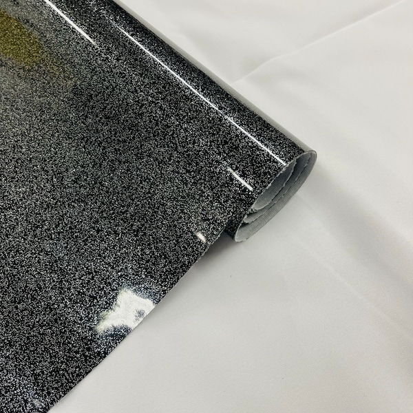 Sort Sparkle Black Sparkle Vinyl Fabric - Etsy