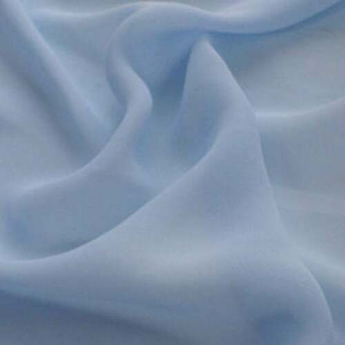 Baby blue chiffon fabric discount