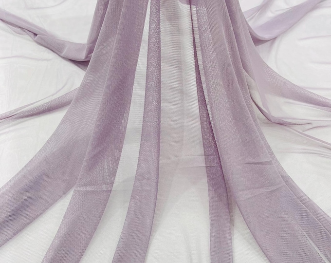 Orchid Power Mesh Fabric, 4-Way Stretch, 60" Wide, By The Yard