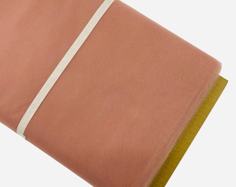 Rose Gold Tulle Fabric Bolt 54" Wide, 40 Yards - Wedding & Decoration