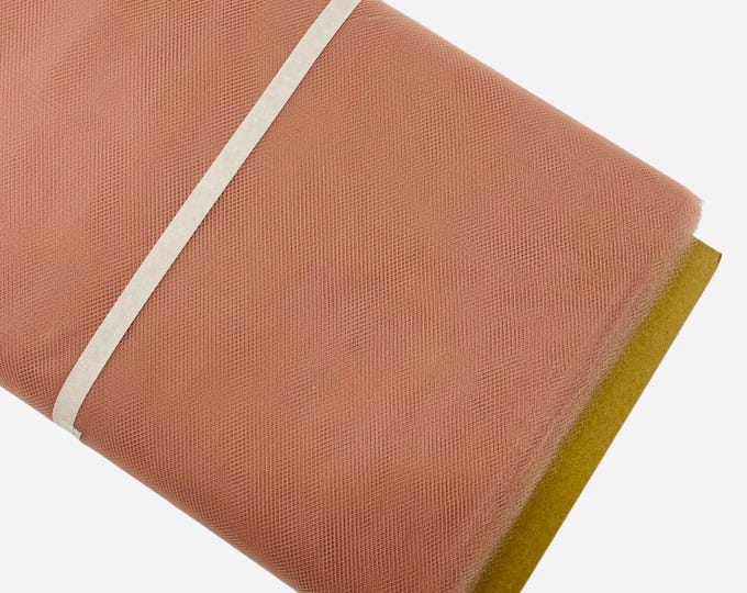 Rose Gold Tulle Fabric Bolt 54" Wide, 40 Yards - Wedding & Decoration