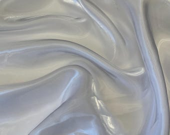 White Liquid Organza Fabric: Glossy Bridal Organza Apparel Decor, 60" Wide By The Yard