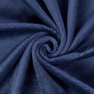 Navy Blue Minky Fabric: Ultra Soft 60" Wide Blanket Material