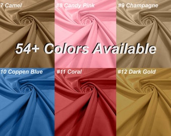 Matte L'Amour Stretch Satin - Stretch Satin Fabric For Bridal, Bridesmaid, Prom Dress Sold By The Yard