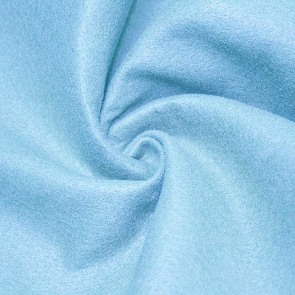 Baby Blue Acrylic Felt 72” Wide School Craft Poker Table Fabric Sold By Yard