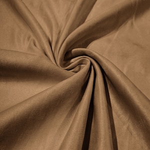 58&quot; Faux Micro Suede Fabric - Zand - Polyester Micro Suede Stof voor Bekleding / Ambachten / Kostuum Verkocht op maat gesneden