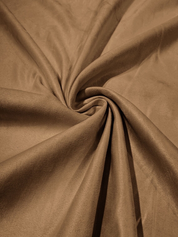 58 Faux Micro Suede Fabric Sand Polyester Micro Suede Fabric for Upholstery  / Crafts / Costume Sold by the Yard -  Canada
