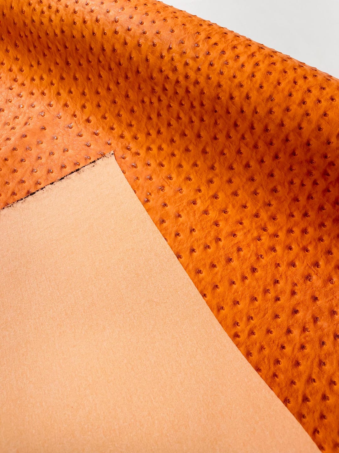 Neon Yellow Ostrich Faux Leather Upholstery By The Yard, Ostrich Embossed Vinyl Leather 54