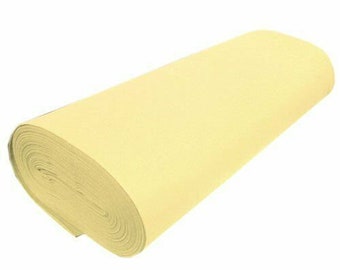 Ivory Acrylic Felt 72” Wide School Craft Poker Table Fabric Sold By Yard