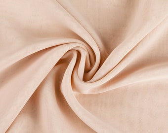 Blush Hi Multi Chiffon Fabric, Chiffon Fabric By The Yard 58-60"Inch By The Yard
