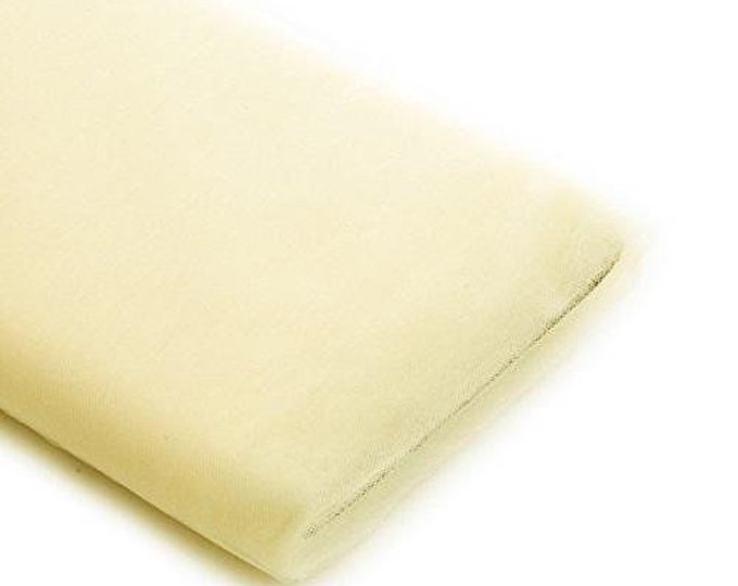 Mia Fabrics Ivory 54"Inches Wide by 40 Yards Long (120 ft) Fabric Tulle Bolt for Wedding and Decoration, Bridal Wedding Tulle