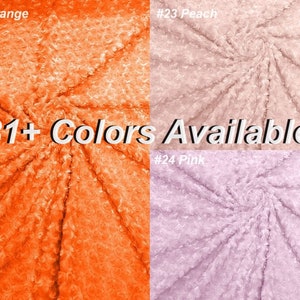 Tessuto Minky Rose Swirl: Blossom Ball Rosebud Peluche, 58&quot; di larghezza
