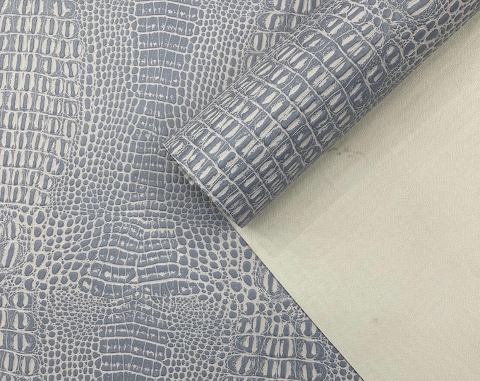 Silver Crocodile Marine Vinyl Fabric: Waterproof, Anti-Fungal Upholstery