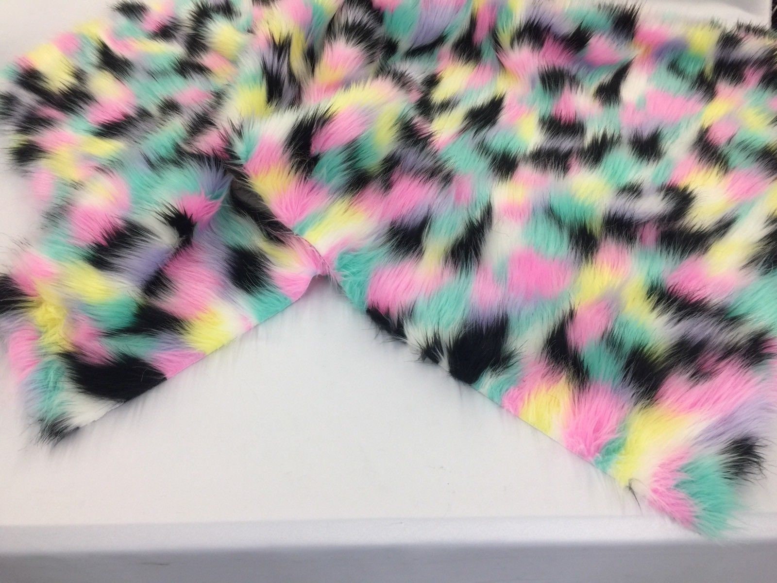 Faux Fur Fabric - Multi-Color Decoration Soft Furry Fabric - 60 Wide Sold  By The Yard (Choose The Size)