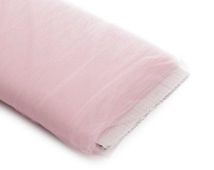 Mia Fabrics Mauve 54"Inches Wide by 40 Yards Long (120 ft) Fabric Tulle Bolt for Wedding and Decoration, Bridal Wedding Tulle