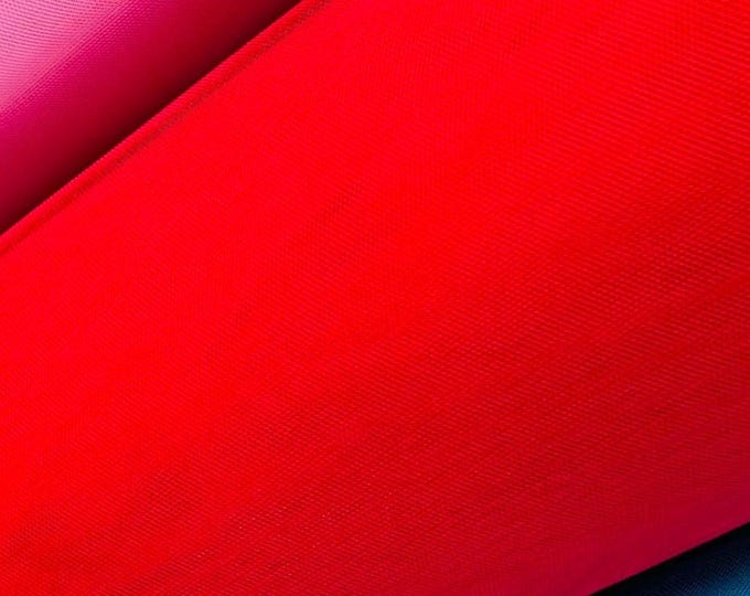 RED Hard Net Tulle Crinoline Fabric | Petticoat Fabric | Stiff Netting Fabric 54” Wide