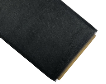 Black Tulle Fabric Bolt: 54" x 40 Yards, Soft Polyester Netting