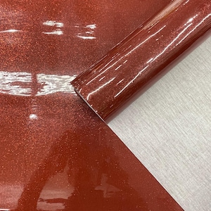 Burgundy Sparkle Glitter Vinyl Stoff - 139 cm breite Polstermasse