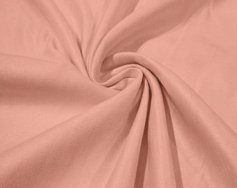 Blush Pink Faux Micro Suede Fabric: 58" Wide Polyester Upholstery - By The Yard