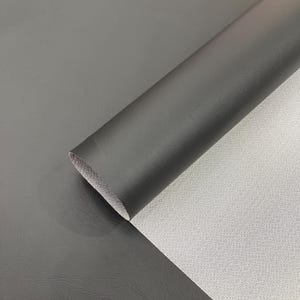 Black Marine Vinyl Fabric Sold By The Yard, Faux Leather Pleather Upholstery-Auto-Boat 54&quot; Width Waterproof PVC Anti-UV Commercial