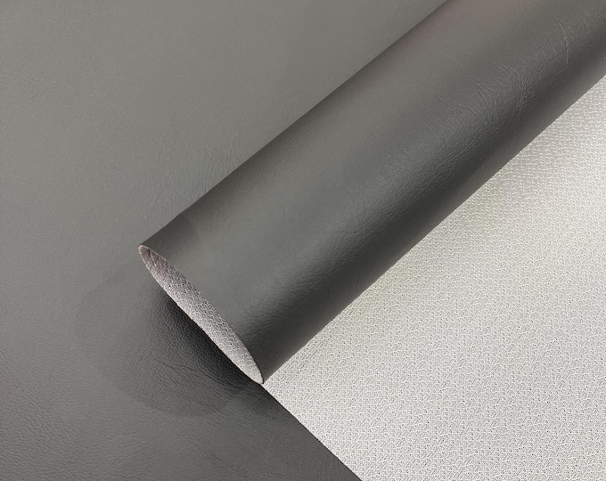 Black Marine Vinyl Fabric Sold By The Yard, Faux Leather Pleather Upholstery-Auto-Boat 54" Width Waterproof PVC Anti-UV Commercial