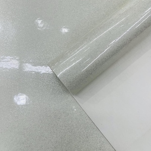 Elfenbein Sparkle Glitter Vinyl Stoff: 54 &quot;breite Polsterung