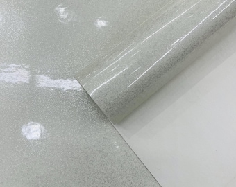Ivory Sparkle Glitter Vinyl Fabric: 54" Wide Upholstery