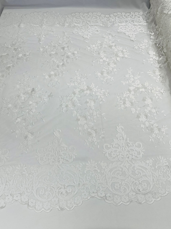 Bridal Lace by the Yard Damask Design 