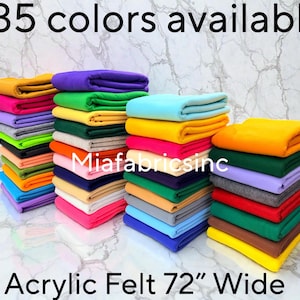 Acrylic Felt 72” Wide School Craft Poker Table Fabric Sold By Yard 1